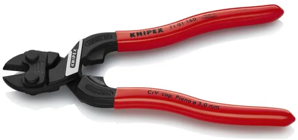 Knipex KNIPEX CoBolt® S Kompakte Bolzenschneider schwarz atramentiert, mit Kunststoff überzogen 160 mm