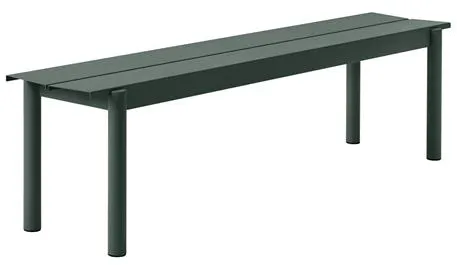 Muuto Linear Steel Bank Dunkelgrün 170 X 34 cm