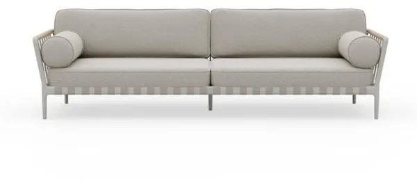 Vipp 720 Open-Air 3-Sitzer Outdoor Sofa Hellgrau