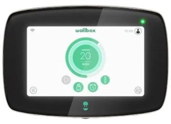 Wallbox Commander 2 Ladestation mit Wi-Fi, 22 kW, 5 Meter, Typ 2, Schwarz
