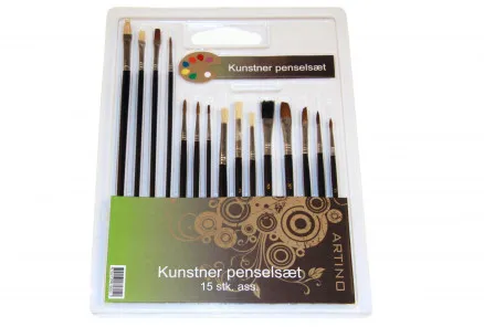 Artino Pinselset gemischte Größen - 15 Stk.