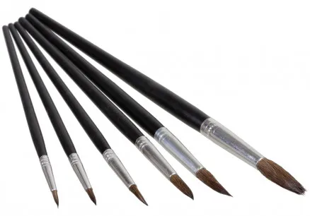 Artino Malpinsel/Malpinsel-Set für Künstler, runde Ziegenhaarpinsel, sortierte Größen -