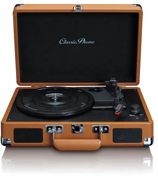 Lenco PHONO TT-10BN - Kofferplattenspieler mit Lautsprechern - Braun - Plattenspieler Braun