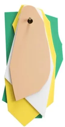 Valerie Objects Schneidebrett/Aufhängung Grün/Gelb/Weiß/Rosa