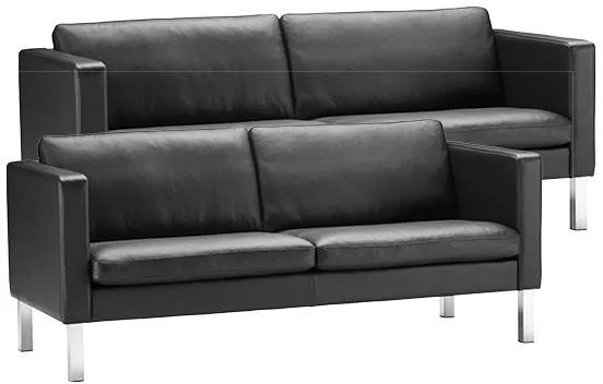 Stouby Bace Sofaset 2+3 Pers. mit schwarzem Leder